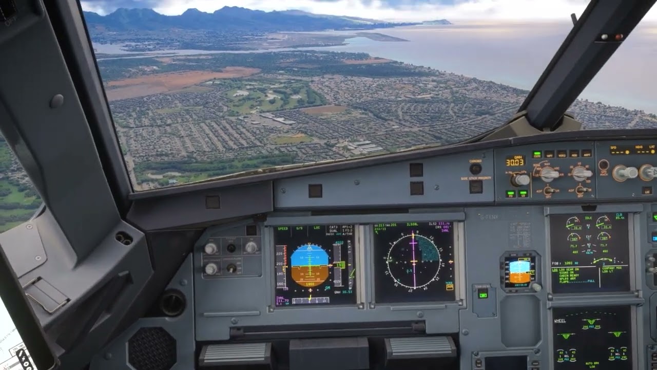 Fenix A320 Honolulu Landing