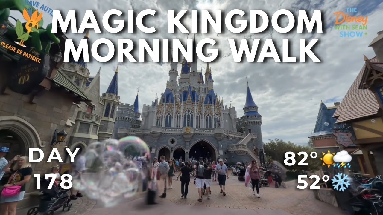 🔴 LIVE: Morning — Calm Disney World Walk & Opening Show | Day 178 | 