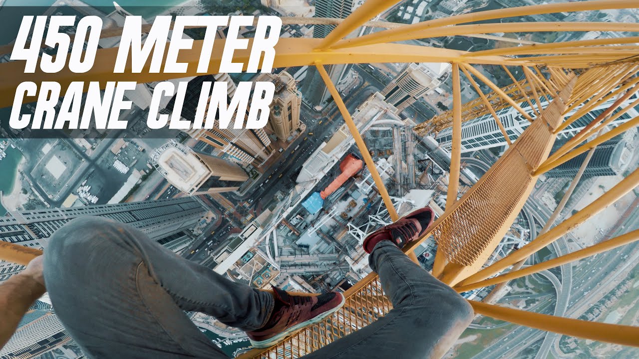 Free Climbing the TALLEST Crane in Dubai 😲
