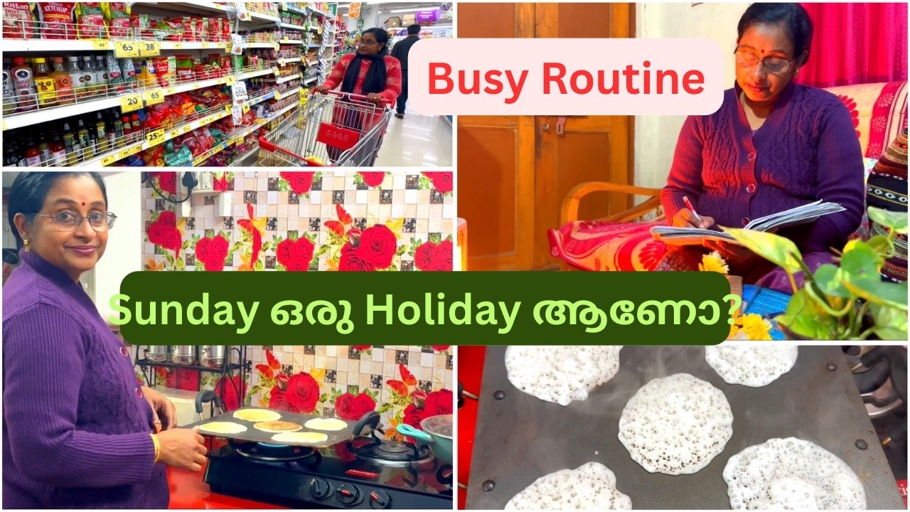 Sunday Routine| Busy Day | Sunday Shopping | Cooking ||Liji's Vlogs