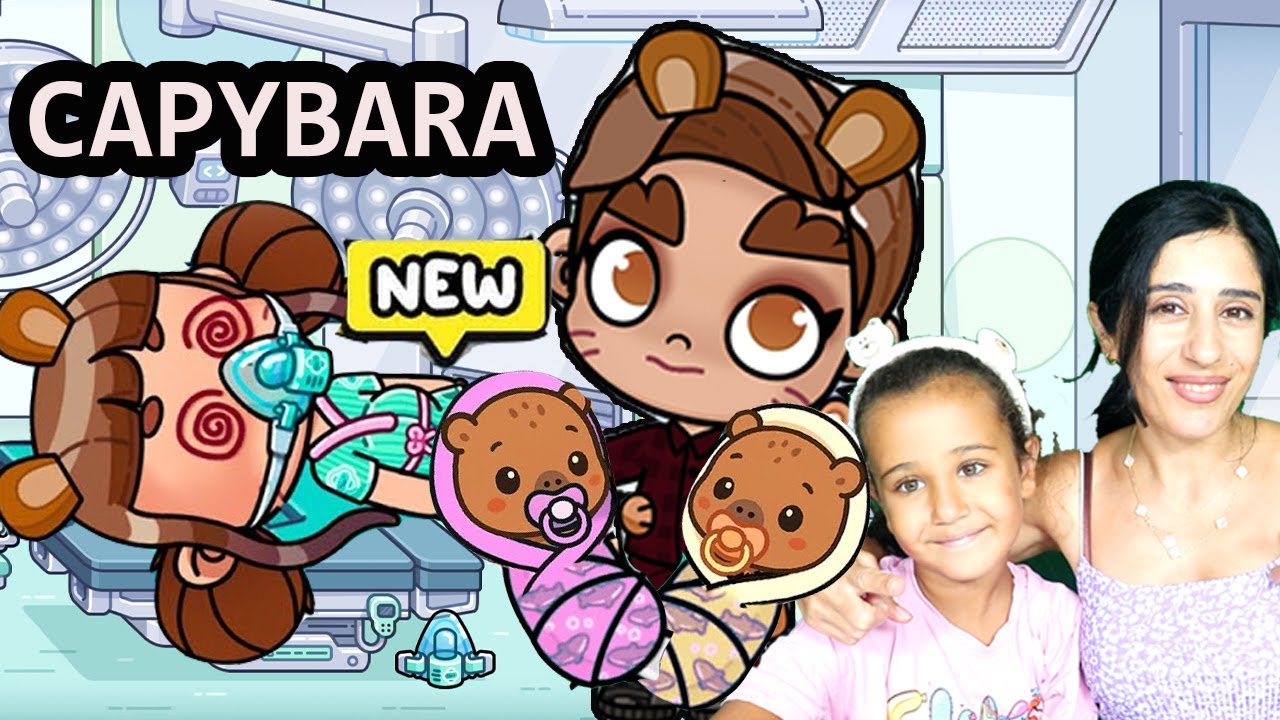 AVATAR WORLD CAPİBARA AİLEM İKİZLERİM OLDU ESRA GAMES