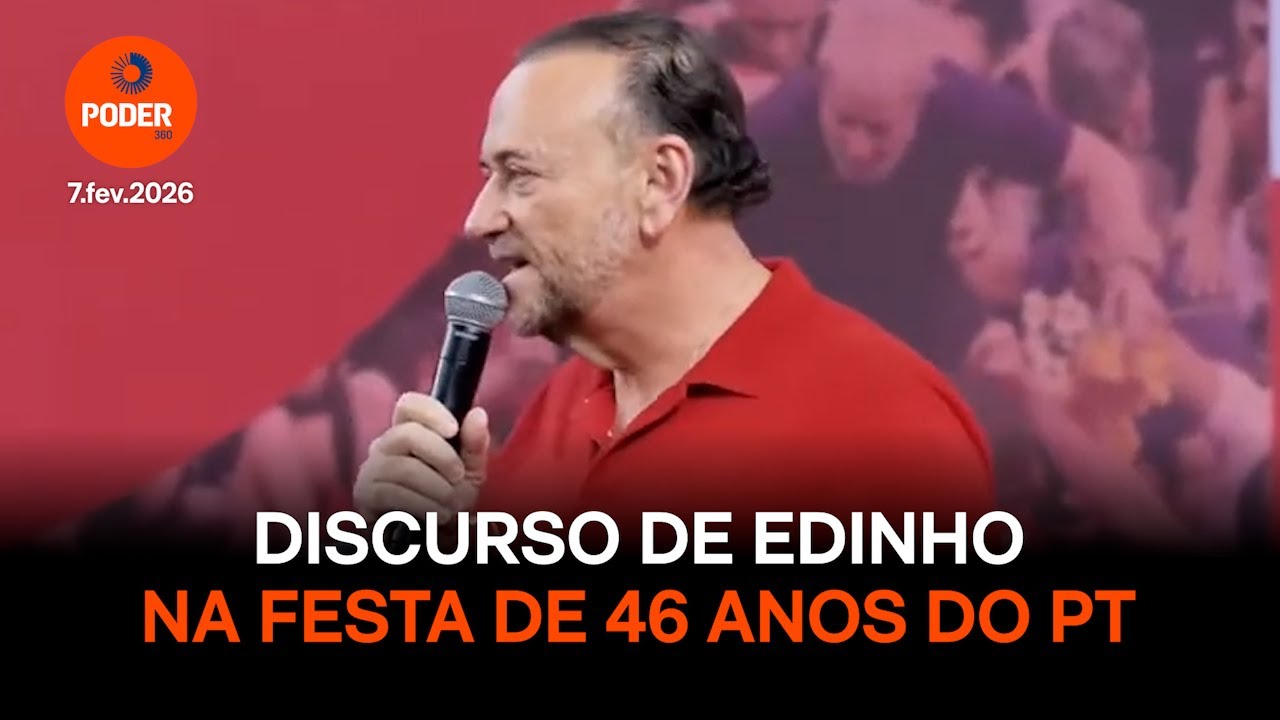 Discurso de edinho na festa de 46 anos do PT