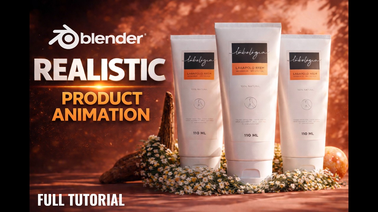 How to Create REALISTIC Product Animation in Blender🔥