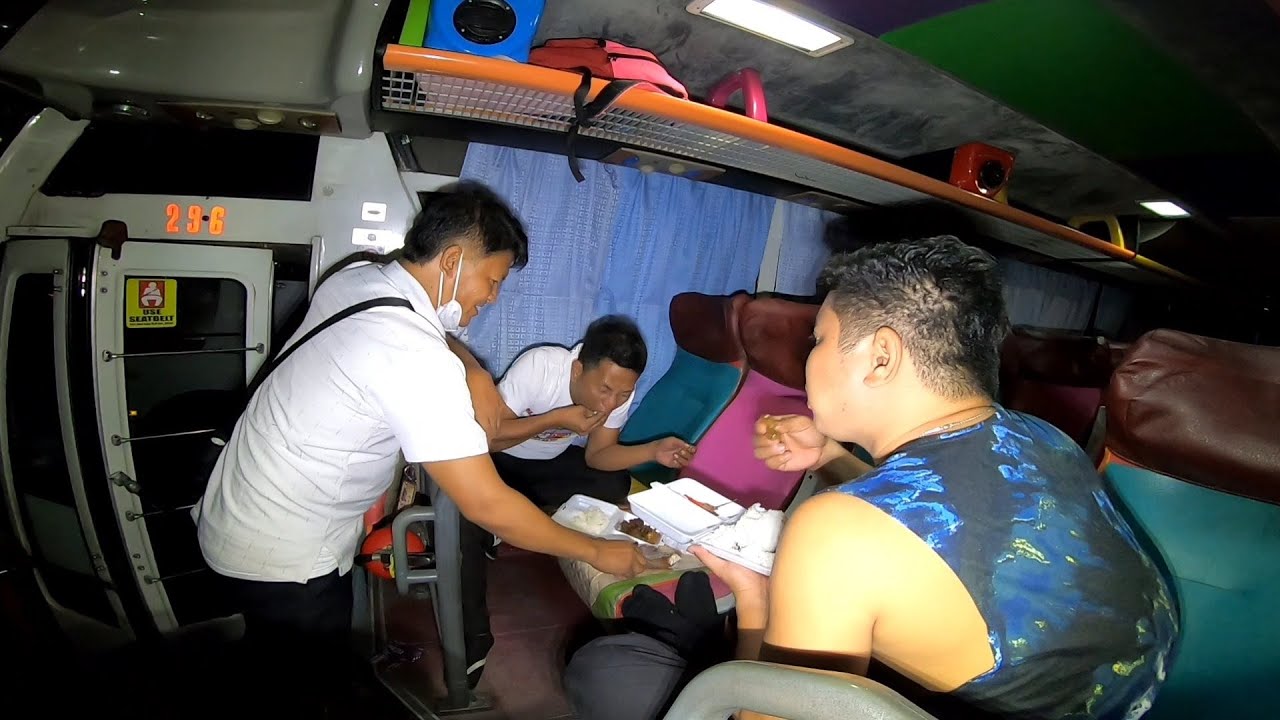 Bubay Bus Driver Philippines | Hapunan sa loob ng Bus