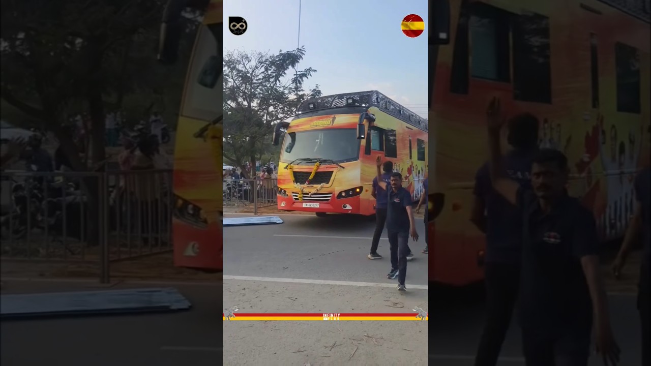 TVK Campaign Bus Arrived Salem🔥| Thalapathy Vijay | TVK | Aadhav Arjuna | Sengottaiyan | Whistle