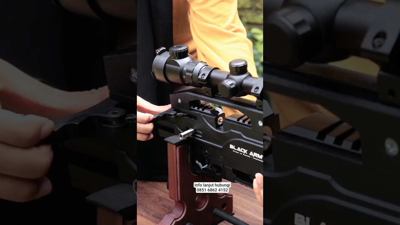 Senapan angin PCP PREDATOR BOCAP 500CC BLACK ARMY PHANTOM FULL CNC #gsasportindonesia #bedilers