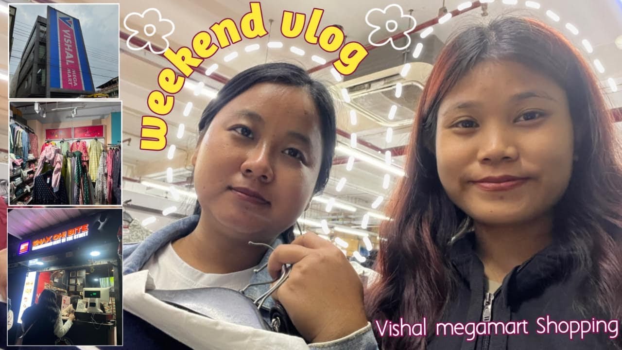 Weekend vlog✨😍||shopping at Vishal megamart mall🛒🛍️||burger party🍔
