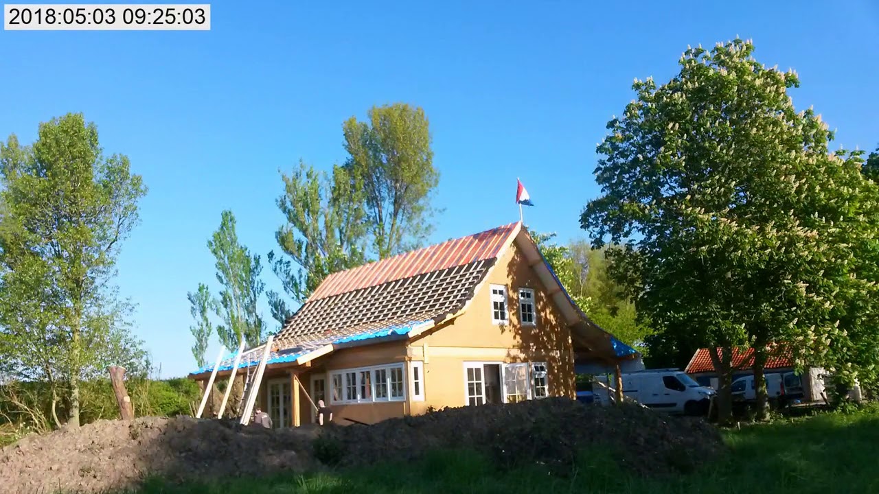 Timelapse van de bouw van ons huis februari tot oktober 2018