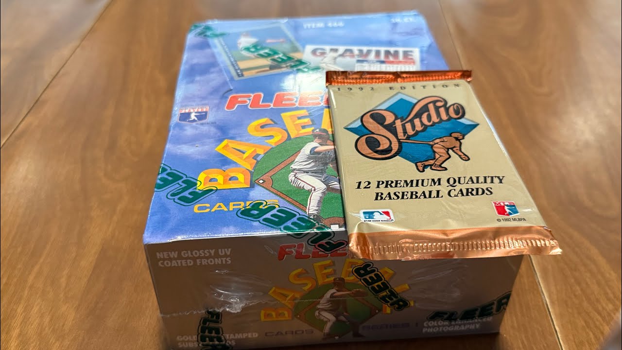 New Box!! Who Did We Pull?! #fleerbaseball #studiobaseball #rippingpacks @RandRcollectibles 