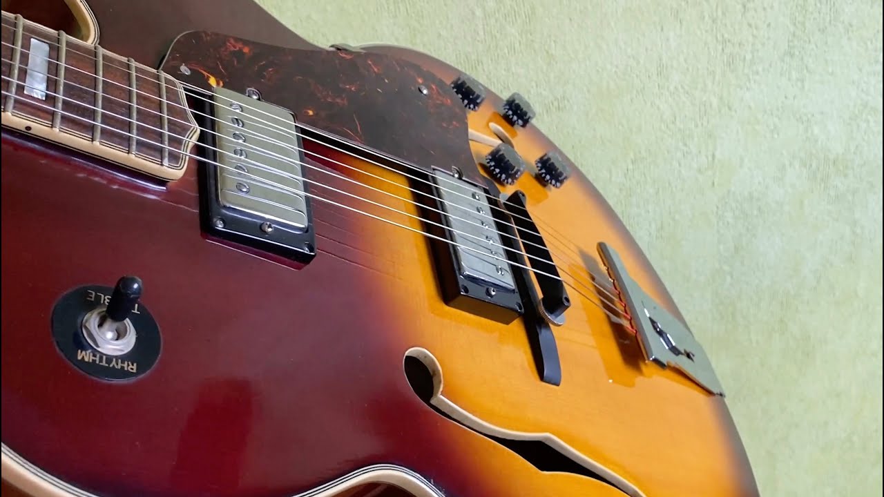 Archtop Hondo 794 BS – Reinigung und Soundcheck der Gibson-L5-Kopie