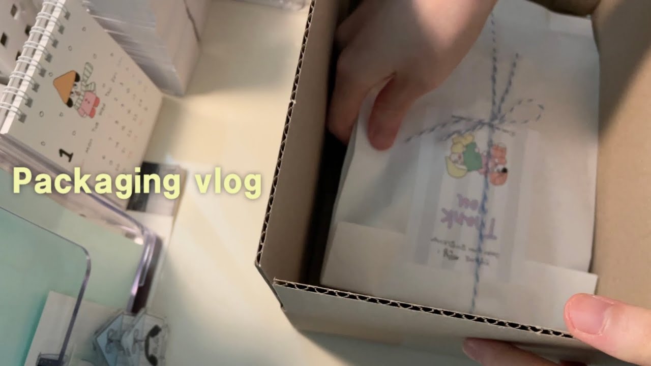 방구석 문구사장 브이로그 • 주문건포장📦 • asmr 🥱zZ