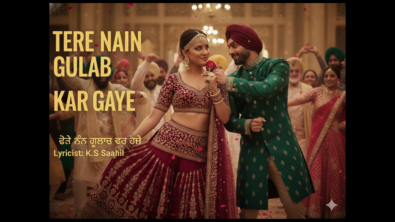 TERE NAIN GULAB KAR GAYE ਤੇਰੇ ਨੈਣ ਗੁਲਾਬ ਕਰ ਗਏ K.S Saahil| Geetaan Naal Pritaan Studio Simran & Harry