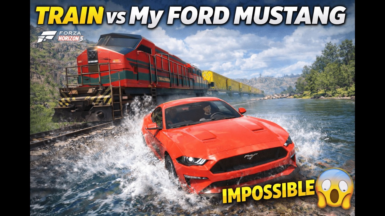 Train vs My Ford Mustang 😳 | FH5 Impossible Race