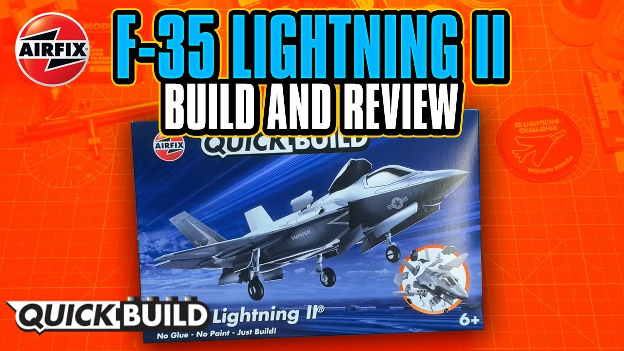 Airfix QuickBuild F-35 Lightning II Build and Review (JUST RELEASED!!) J6040