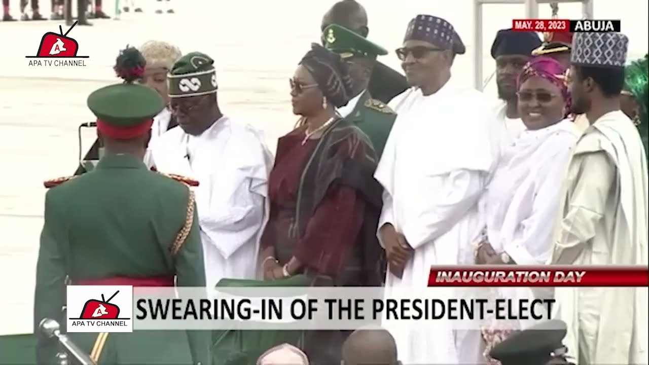 SWEARING IN OF BOLA AHMED TINUBU THE PRESIDENT 2023