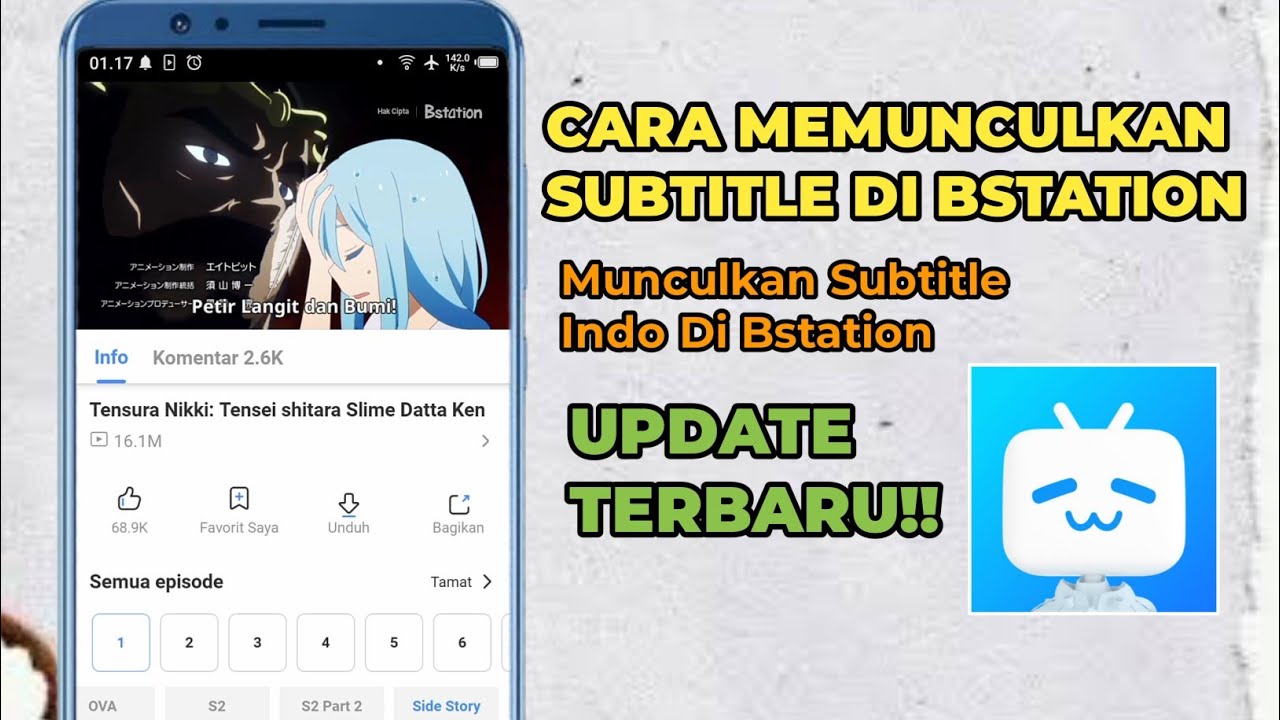 Cara Memunculkan Subtitle Bahasa Indonesia di Bstation