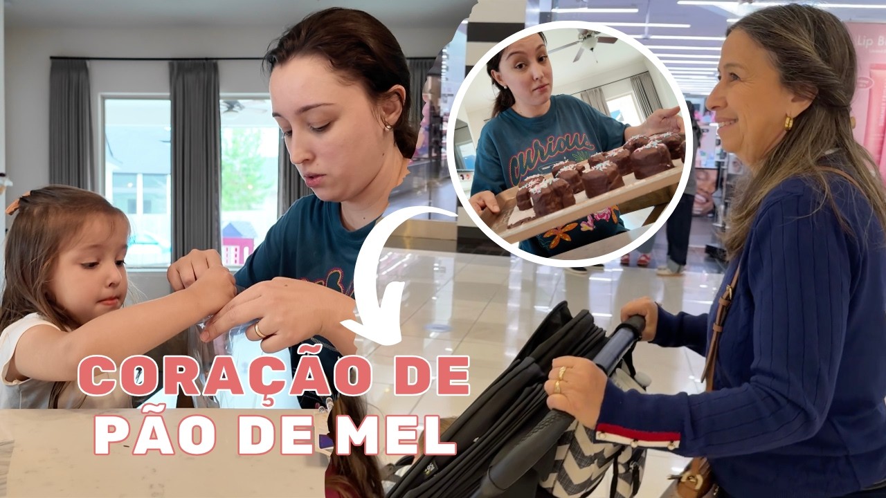 FIZ PAO DE MEL, LEMBRANCINHAS P/ OS AMIGOS DA ESCOLA E SHOPPING COM A VOVO