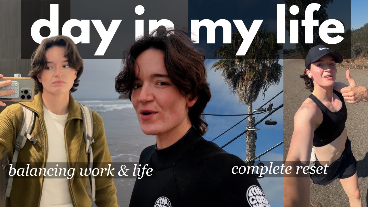trying a new morning routine to reset my brain (workday vlog!)