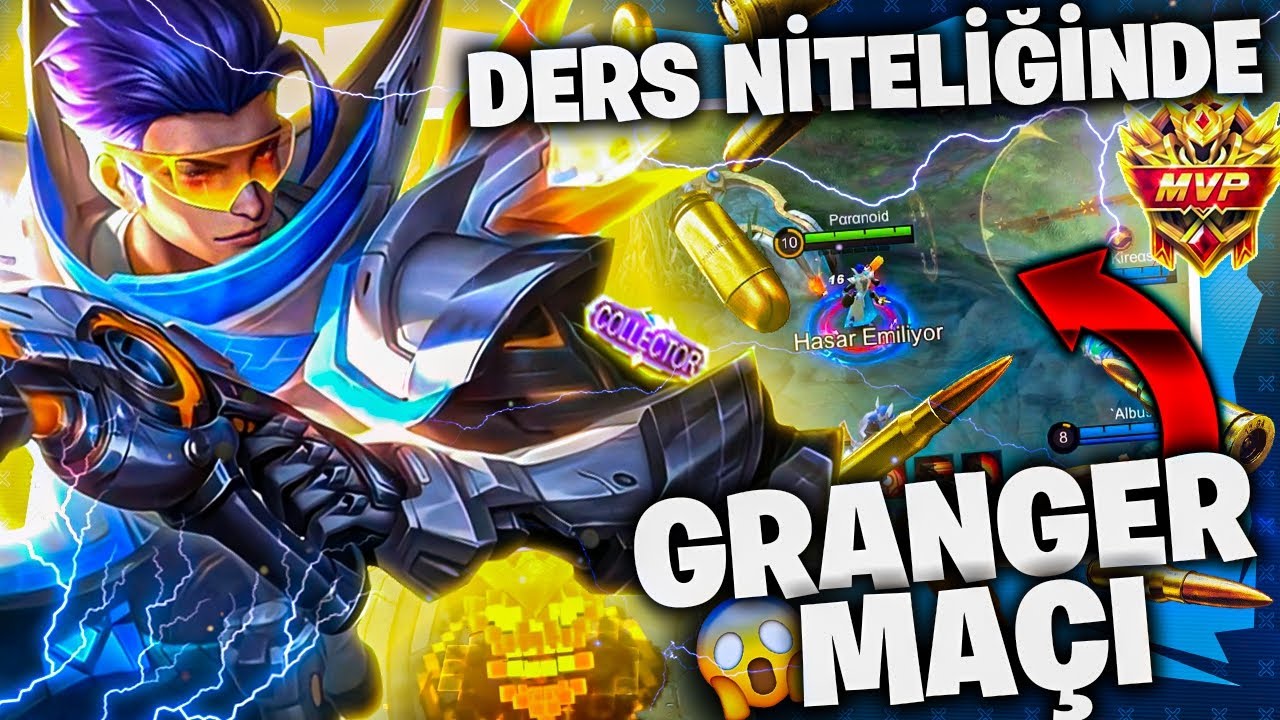 HERKESE MERMİ SİZE GÜL - RAKİP KAFAYI YEDİRTTİ - GRANGER MOBILE LEGENDS