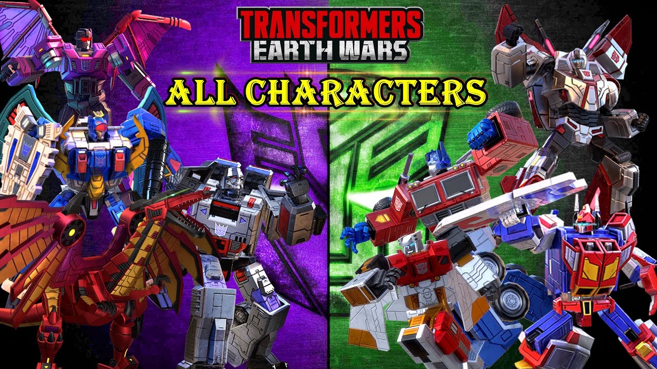 ALL TRANSFORMERS CHARACTERS