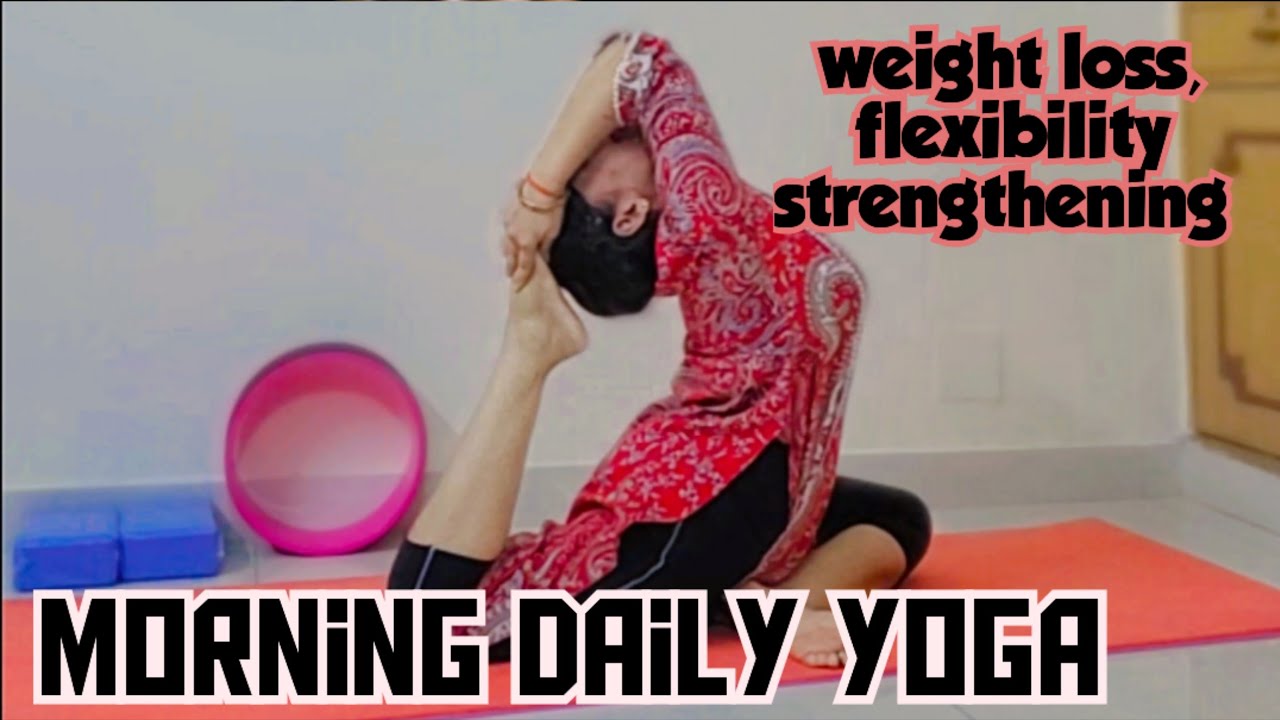 Morning yoga flow for weightloss, happy and healthy life ##yogawithsarita #yogateacher #yogapractice