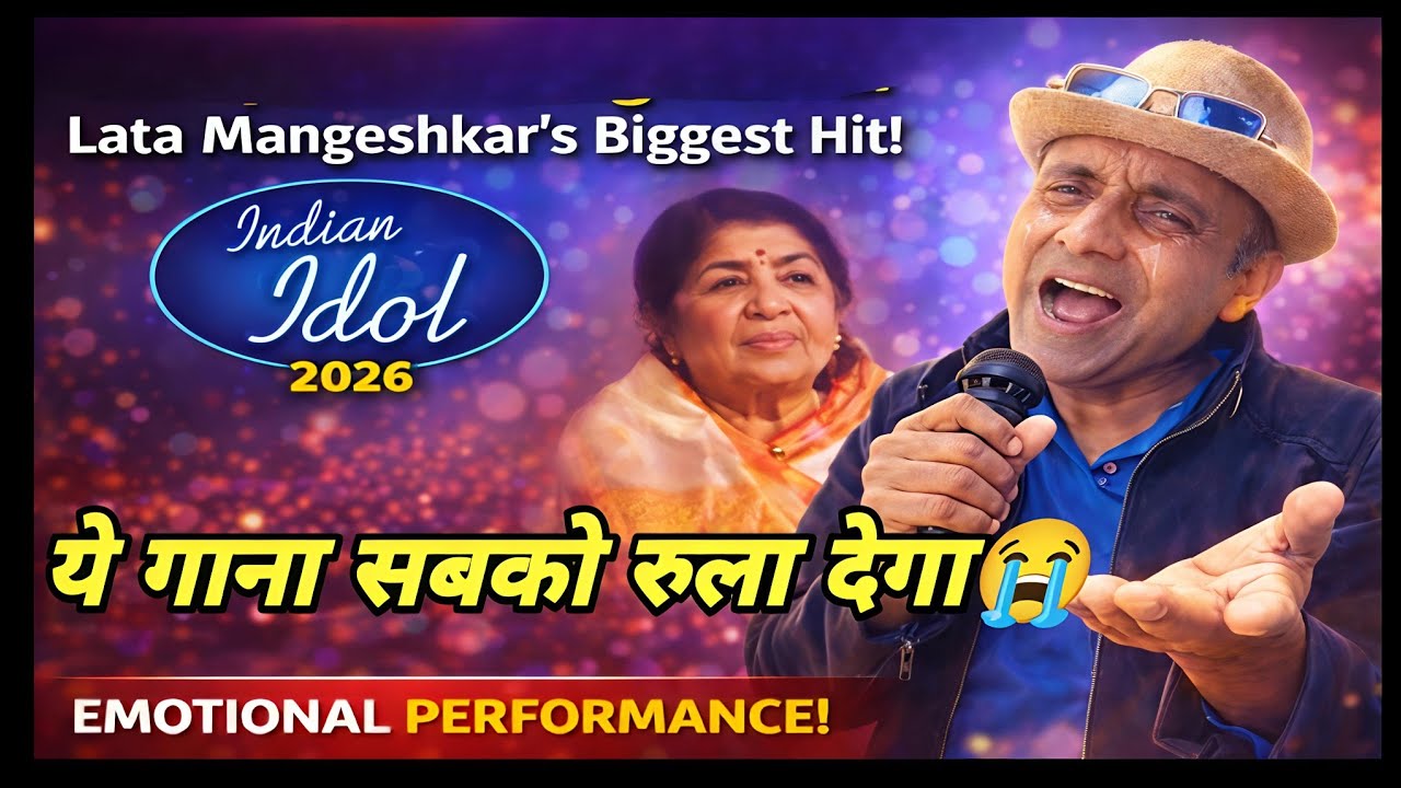  लता मंगेशकर का उस समय का सबसे बड़ा हिट Song ||Indian idol 2026 New Audition ❤️ imotional song ||