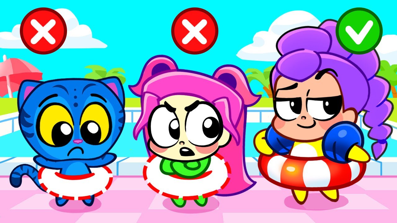 Swimming Pool Safety Rules 💧☀️ Fun Summer Adventures 🏝️ Happy Habits Hub