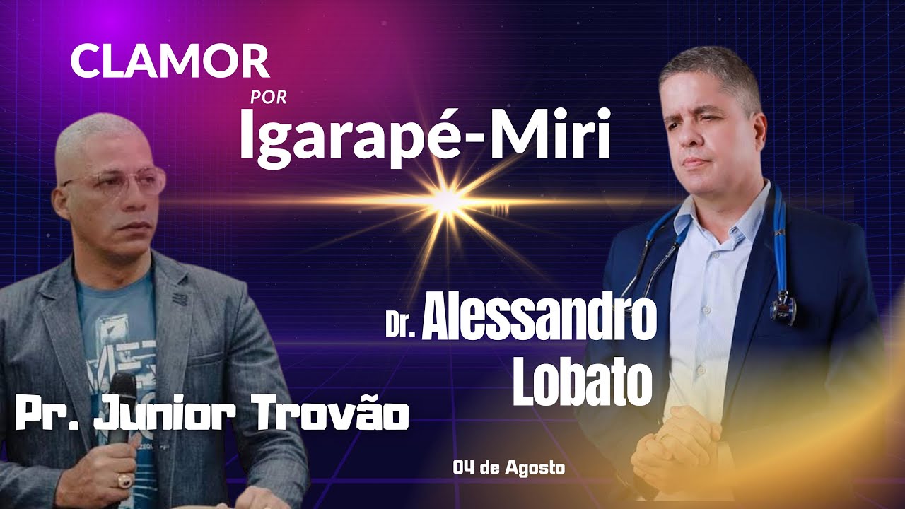 Grande Clamor por Igarapé-Miri-Primeira noite com o Pastor Júnior Trovão no Centro Cultural.