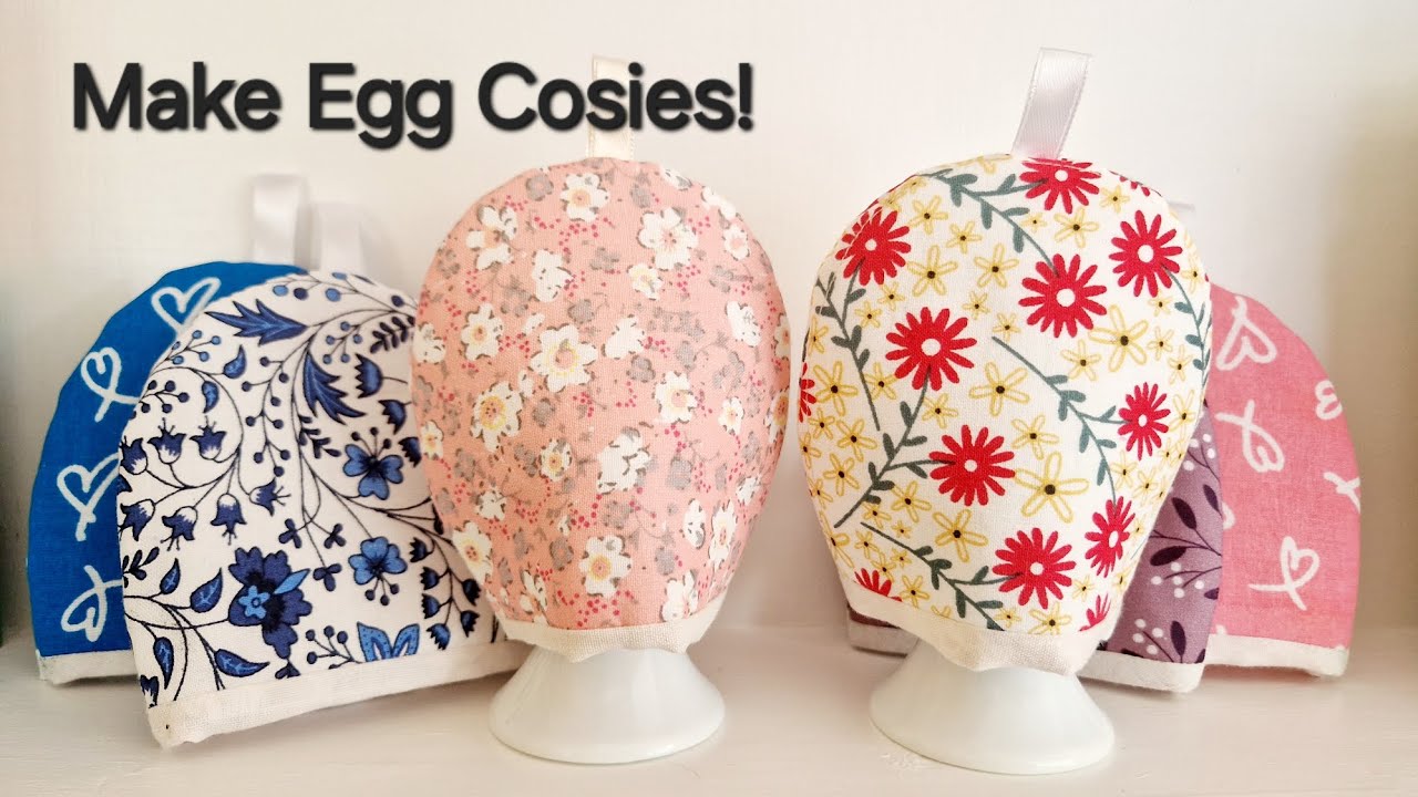 How to make an egg cosy! Quick & easy to sew fabric egg cosies to gift or sell ❤️