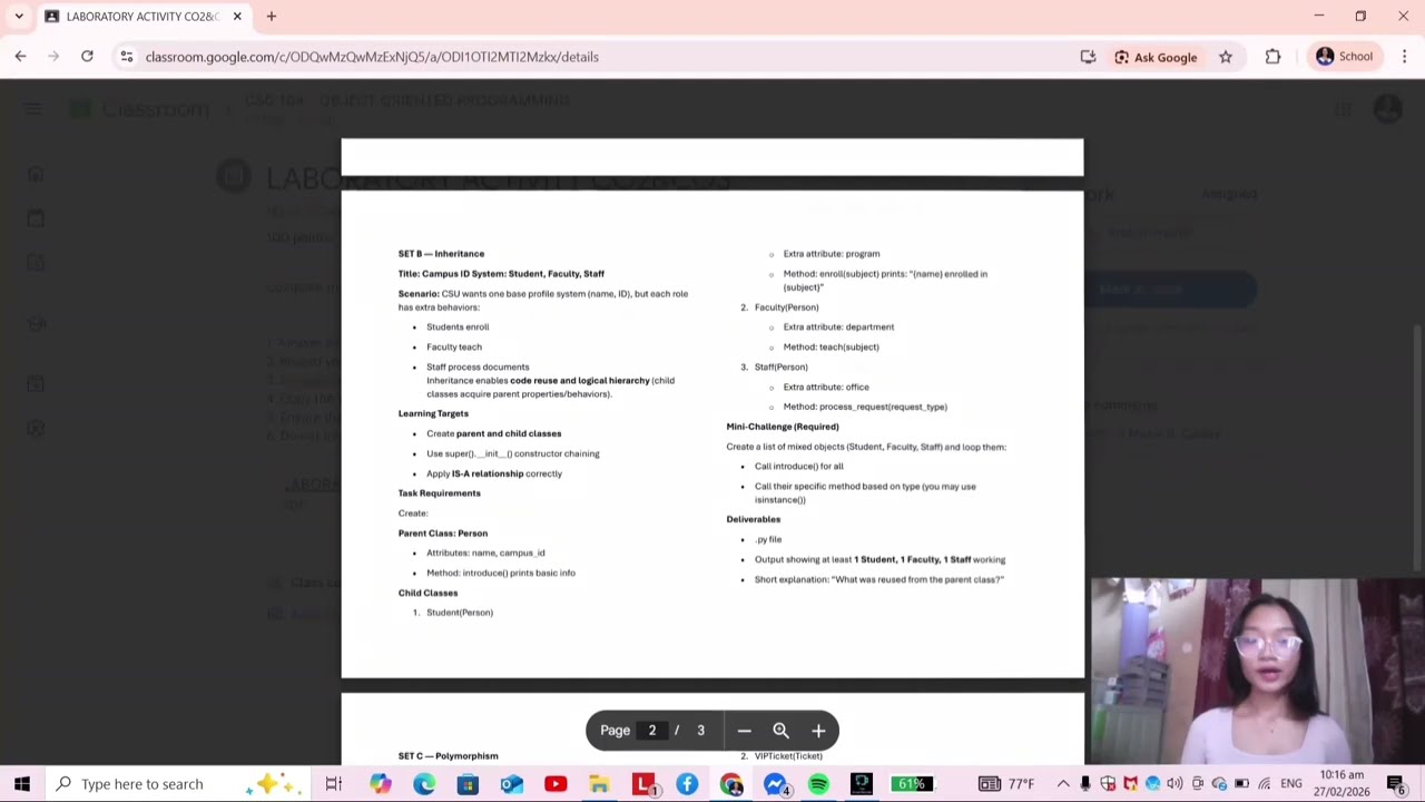 Python: Object Oriented Programming - Inheritance | CSC 104