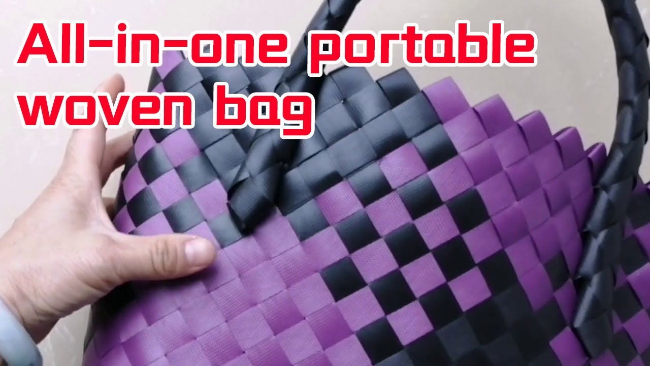 One-piece woven bag tutorial: don't miss it if you want to learn【Craft Master Xiaoping】