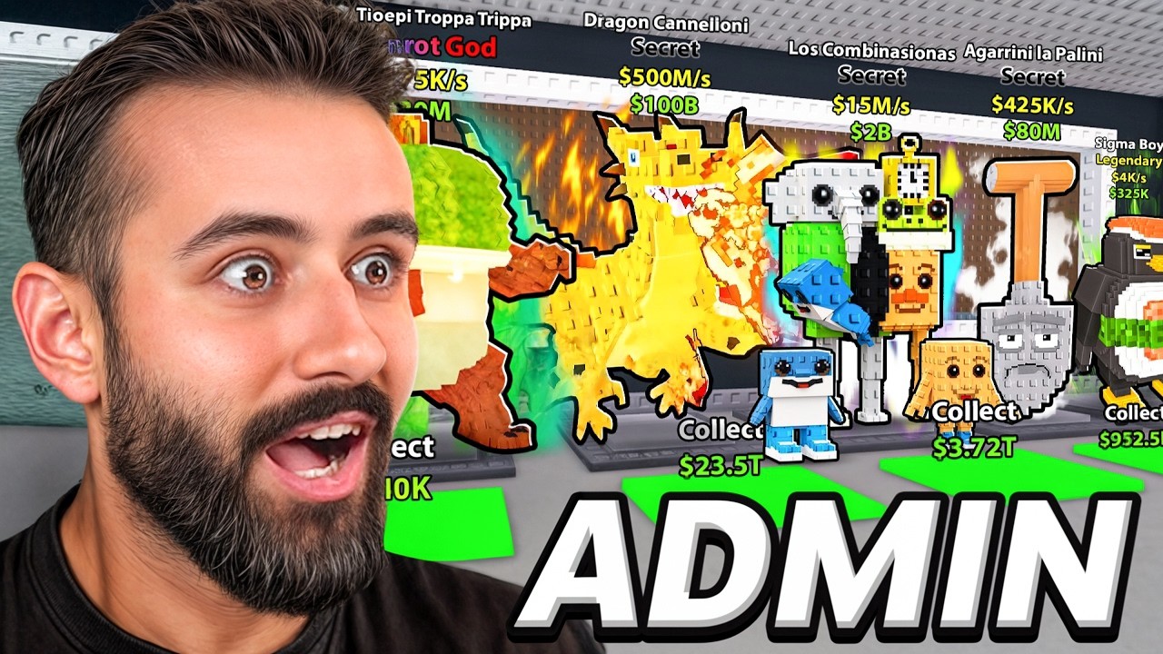 Έκλεψα τα BRAINROT του ADMIN στο Steal A Brainrot