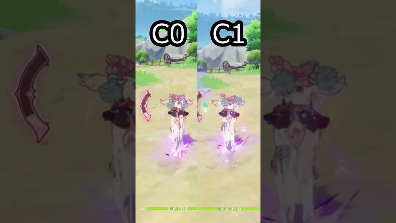 【原神】ヴァレサの移動性能 無凸一凸比較【Genshin Impact】