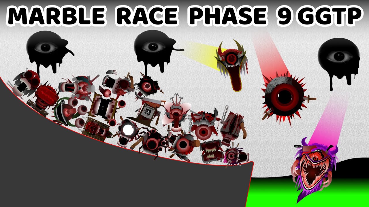 Incredibox Sprunki Phase 9 GGTP Marble Race In Algodoo — Who Will Win?
