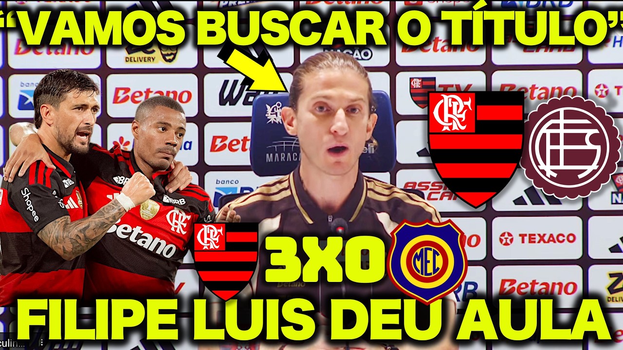 FILIPE LUIS DEU AULA após FLAMENGO 3 X 0 MADUREIRA ! 