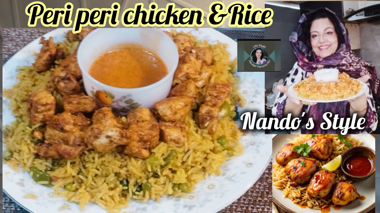 Spicy Peri Peri Chicken with Rice | Nando's Style