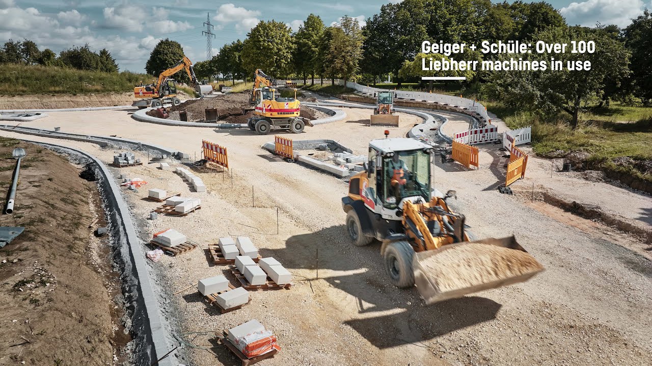 Geiger + Schüle vertraut auf über 100 Liebherr-Maschinen |  Liebherr