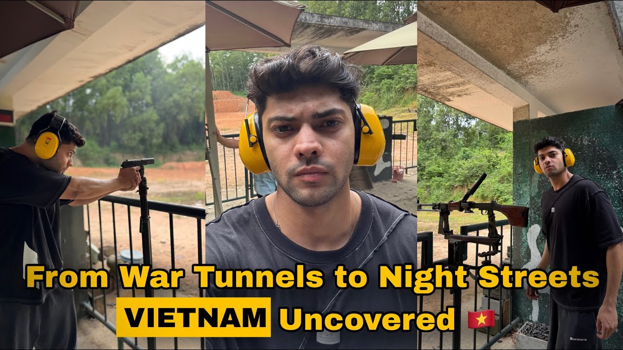 💥 Shooting Old War Weapons at Cu Chi Tunnels + Vietnam Walking Street Nightlife 🇻🇳