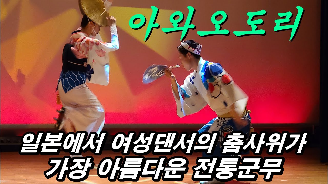 일본에서 가장 유명한 전통군무 아와오도리 댄스. 한읿부부 차박으로 180일 일본일주 일본여행.