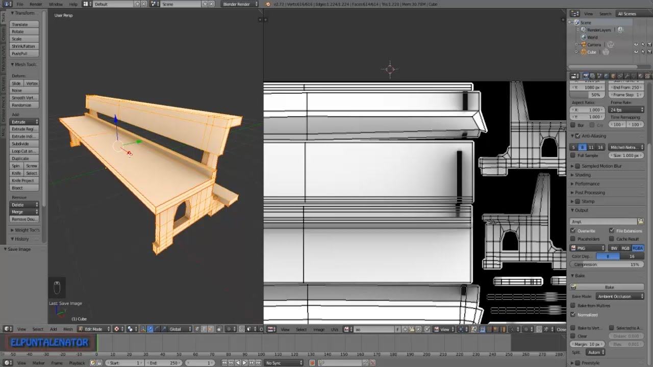 Tutorial Bake Ambient Occlusion - Espa&ntilde;ol