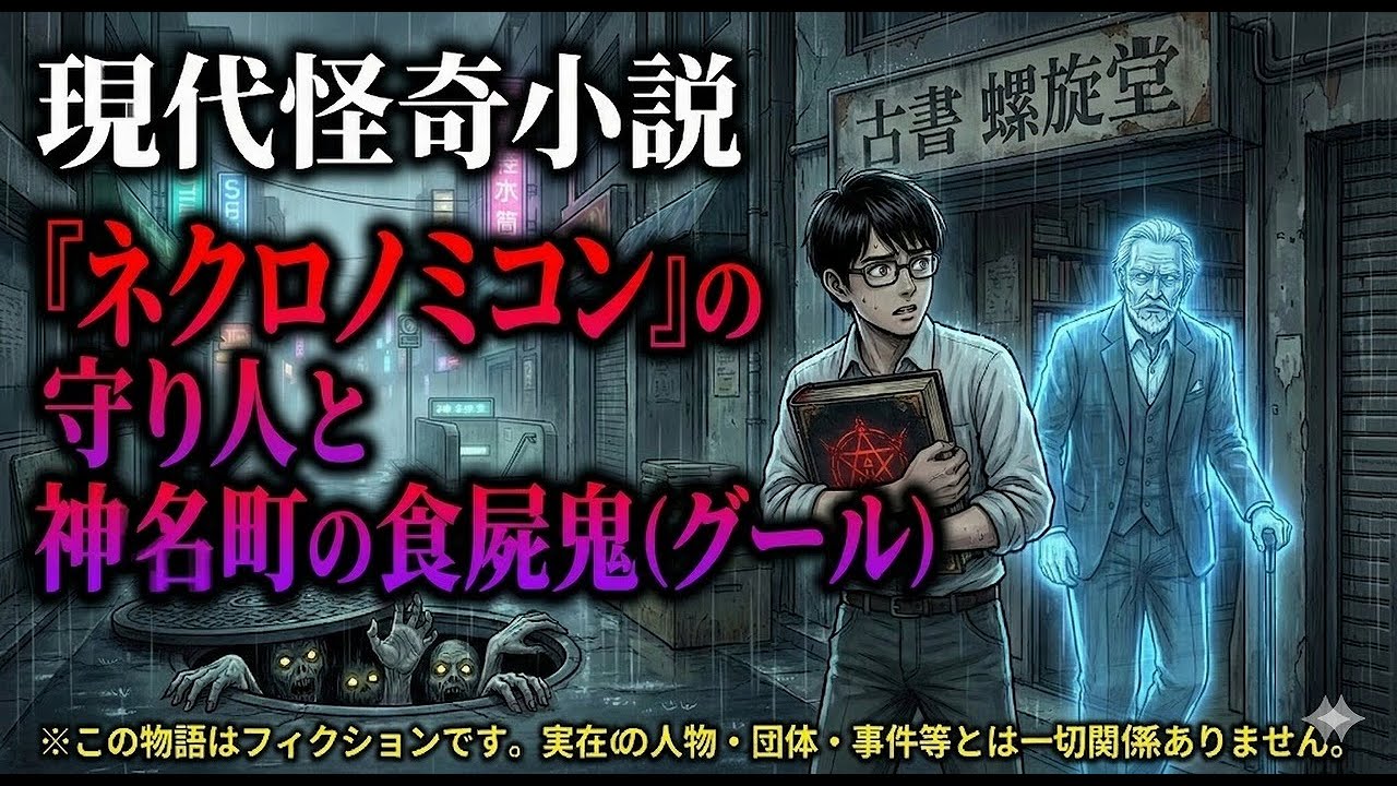 ②【後編】現代怪奇小説 『ネクロノミコン』の守り人と神名町の食屍鬼（グール）