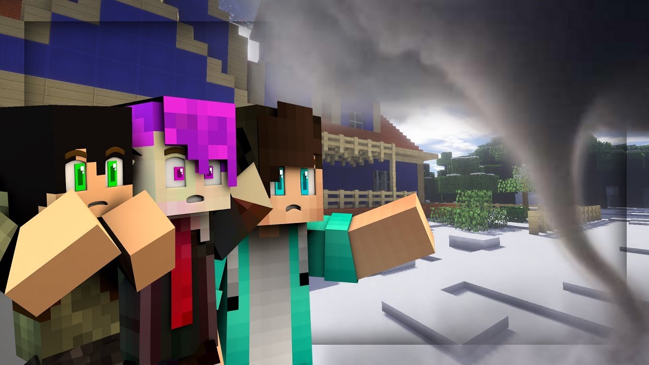 AHOJ SOUSEDE vs. ŠÍLENÉ TORNÁDO + TREST!!! 😱🌪️ MINECRAFT CZ/SK CHALLENGE /w Ikonova Videa, Attack