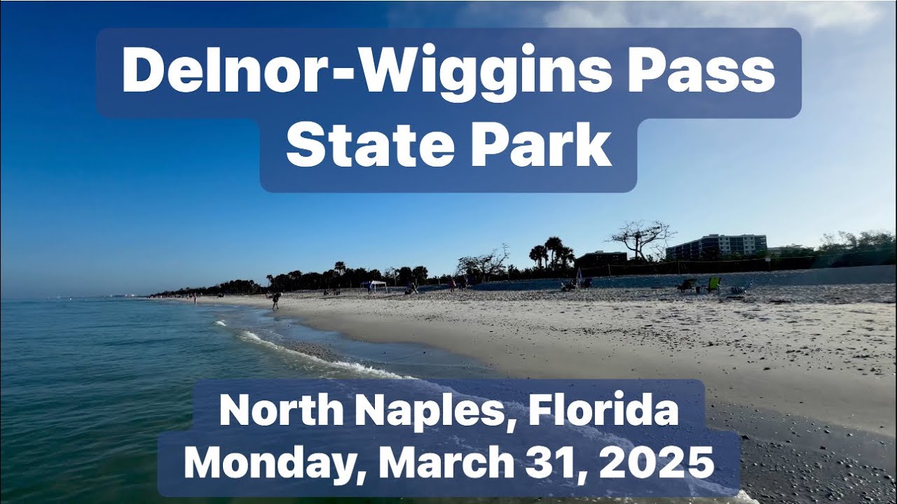 Walking the Mile Long Beach at Delnor-Wiggins Pass State Park in North Naples, Florida