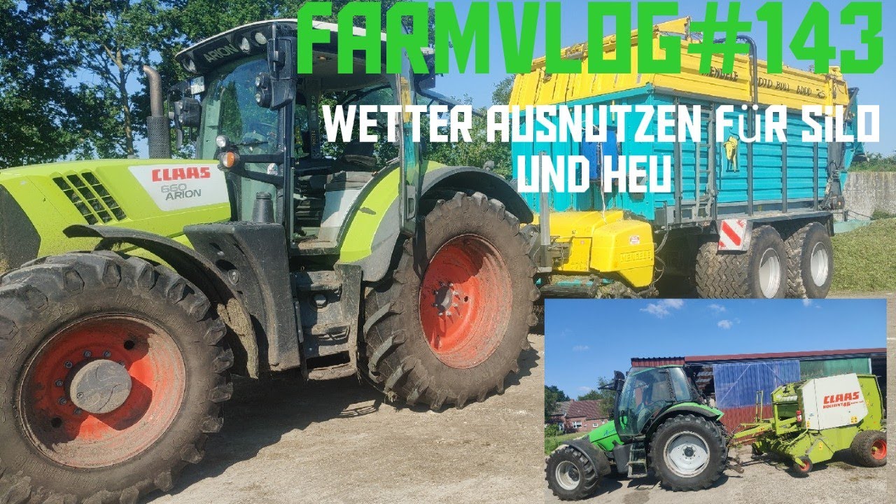 Farmvlog#143 neben Silo wird auch Heu gemacht