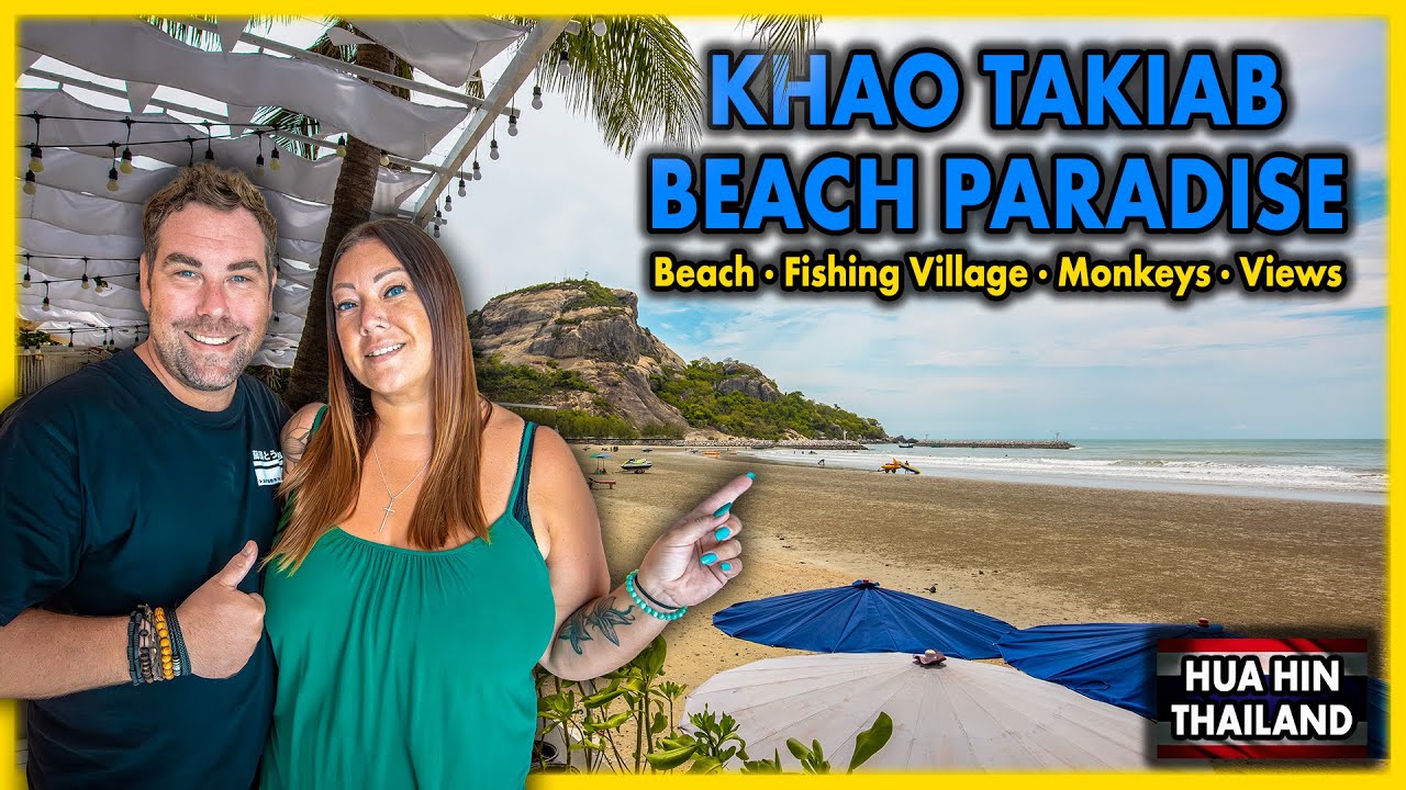 Khao Takiab Beach, IS THIS PARADISE? & Monkey Mountain in Hua Hin Thailand | Perfect Day Trip