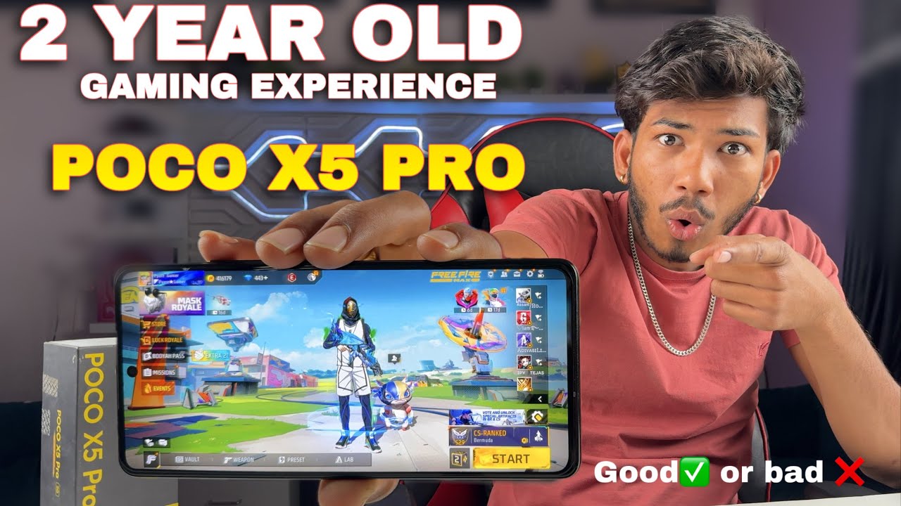 Poco x5 pro 2 year old gaming test Good Or Bad?