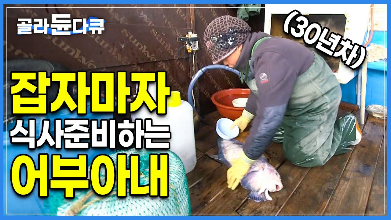 음식솜씨가 백사장항에서 한 두손가락 안에 꼽힐 정도로 유명합니다|남편과 아들이 함께 탄 물메기 낚싯배 위에서 제대로 요리하는 엄마|한국기행|#골라듄다큐