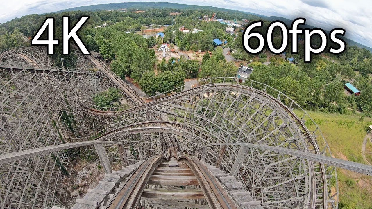 Rampage front seat on-ride 4K POV @60fps Alabama Splash Adventure