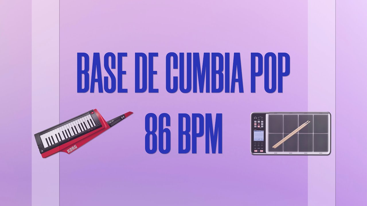 Base de CUMBIA POP | 86 BPM | Ritmo Para Improvisar