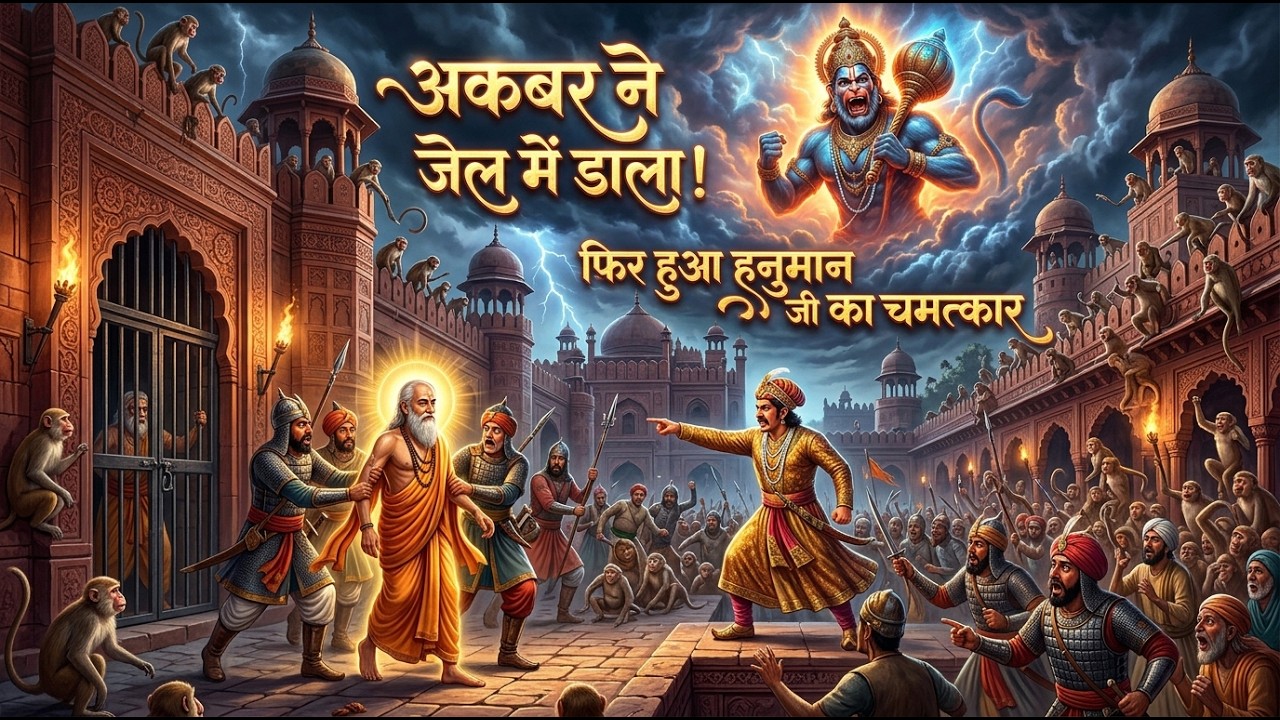 जब तुलसीदास जी को अकबर ने जेल में डाला और फिर हुआ हनुमान जी का अद्भुत चमत्कार  बंधन मुक्ति कथा
